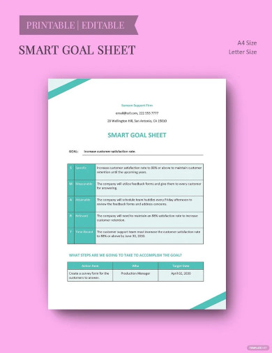 Smart Goal Sheet