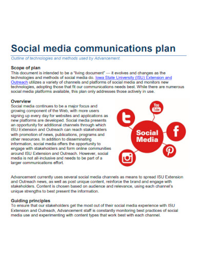 Social Media Communications Plan