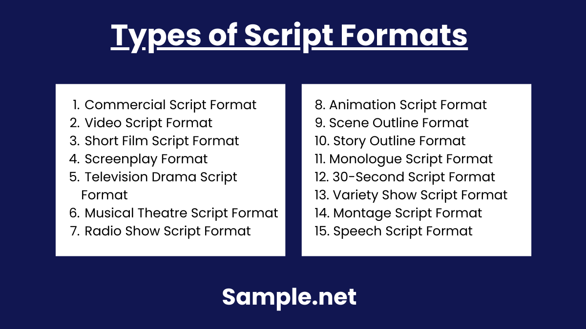 Types of Script Formats