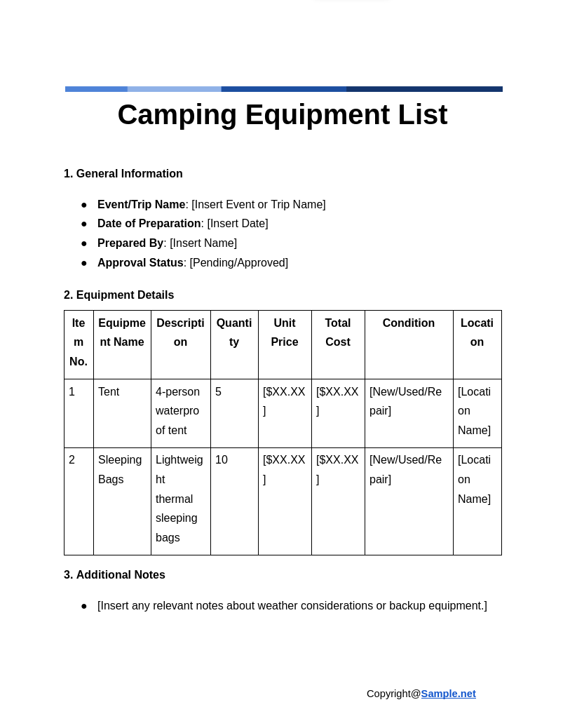 Camping Equipment List Google Docs 12 03 2024 04 05 PM