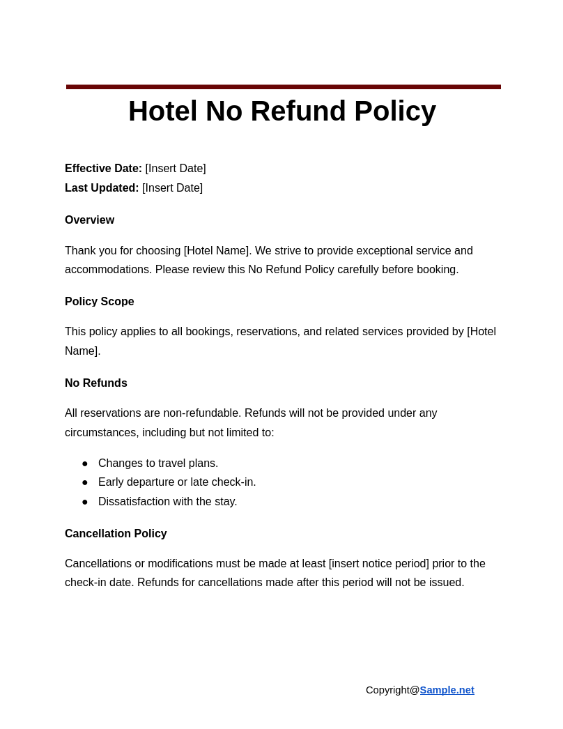 Hotel No Refund Policy Google Docs 12 03 2024 04 01 PM