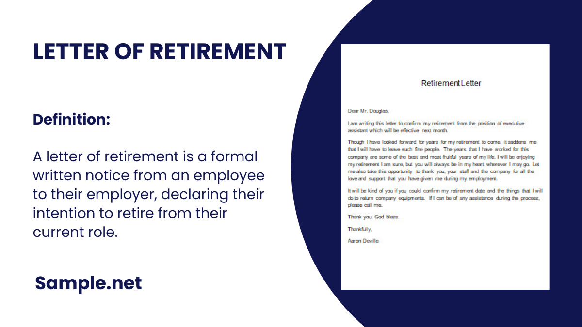 letter of retirement