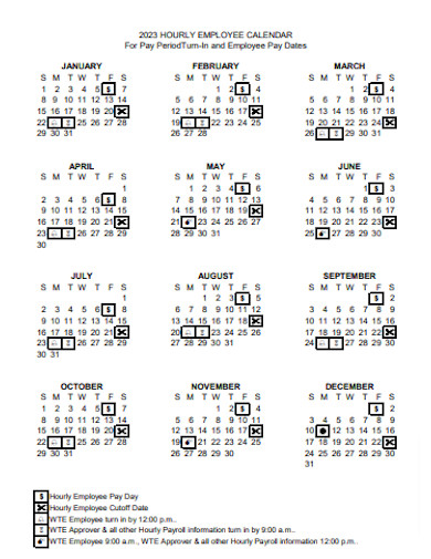 Printable Hourly Calendar