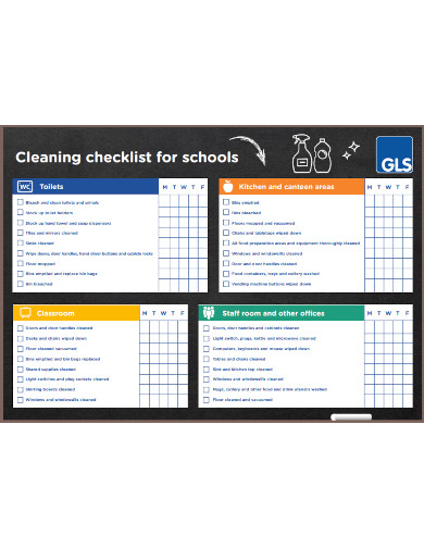 Basic Classroom Cleaning Checklist
