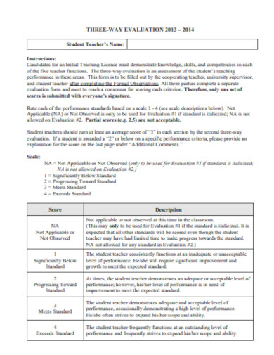 Classroom Evaluation Checklist