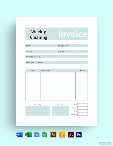 Commercial Cleaning Invoice