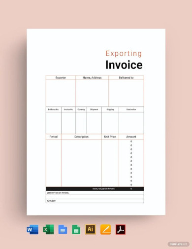 Commercial Export Invoice