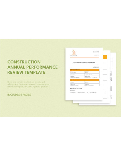Construction Annual Performance Review