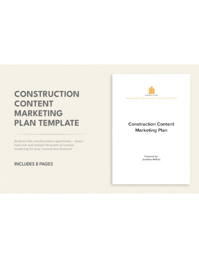 Construction Content Marketing Plan