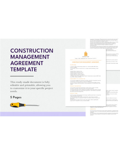 Construction Management Agreement