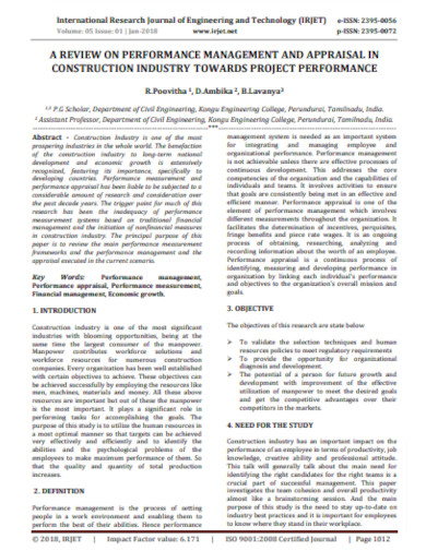 Construction Project Performance Review
