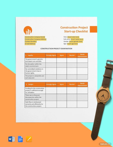 Construction Project Startup Checklist