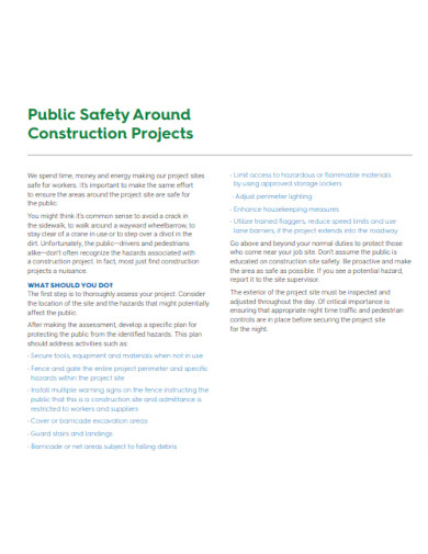 Construction Public Safety Plan