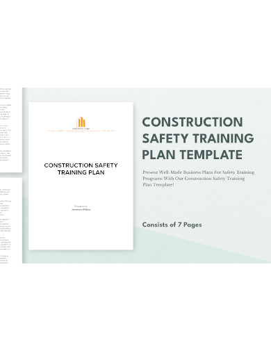 Construction Safety Training Plan