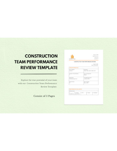 Construction Team Performance Review