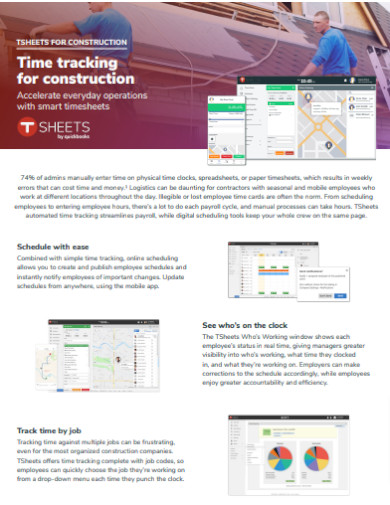 Daily Construction Time Tracking Timesheet