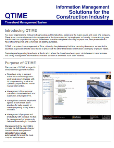 Daily Construction Timesheet Management System
