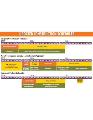 Daily Updated Construction Schedule