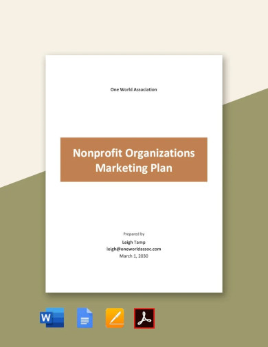 Nonprofit Organizations Marketing Plan