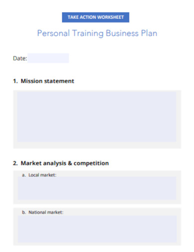 Personal Training Marketing Business Plan