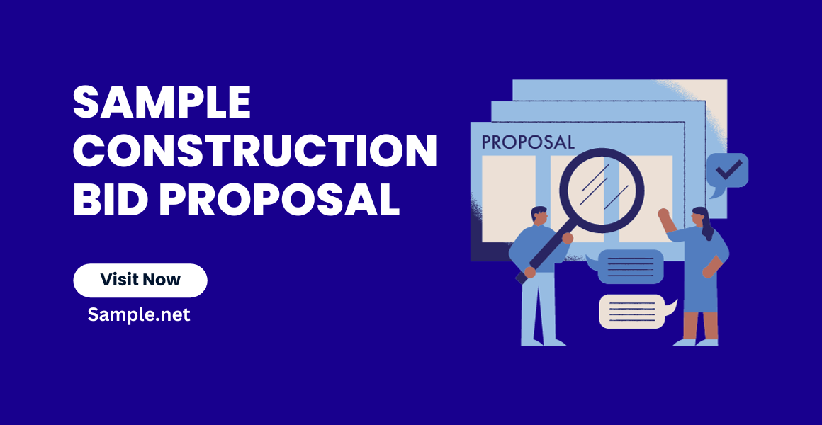 sample construction bid proposal