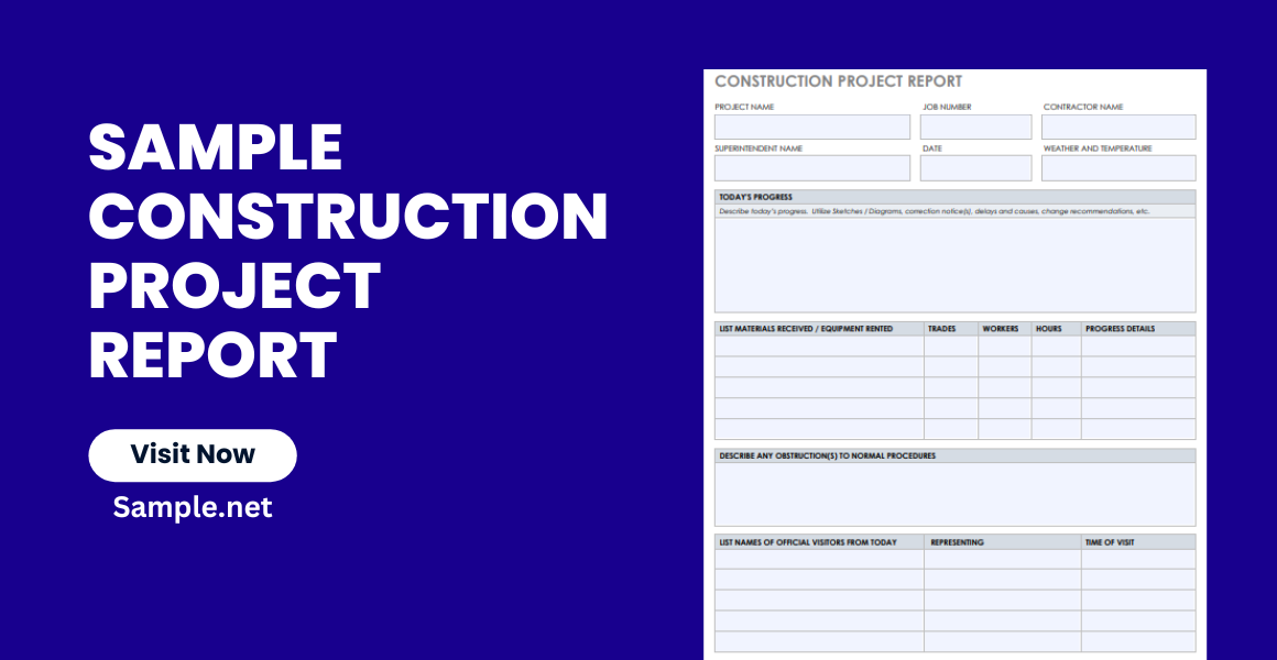 sample construction project report