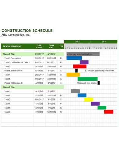 Simple Daily Construction Schedule
