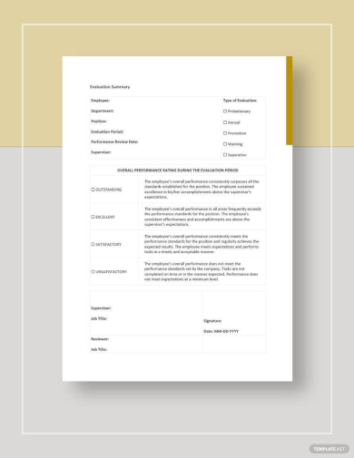 Evaluation Report Template