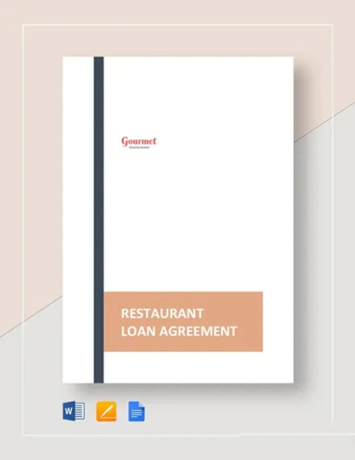 Restaurant Loan Agreement Template