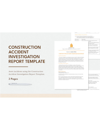 Construction Accident Investigation Report