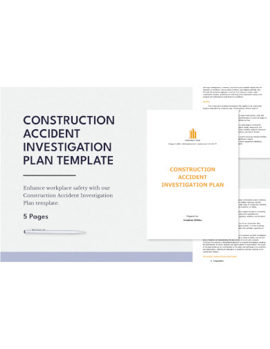 Construction Accident Investigation plan Report