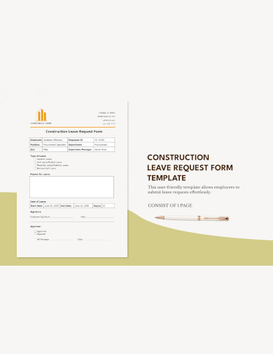 Construction Leave Request Form