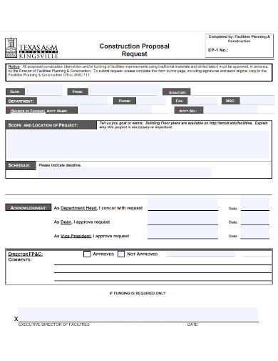 Construction Request Routing and Approval Form