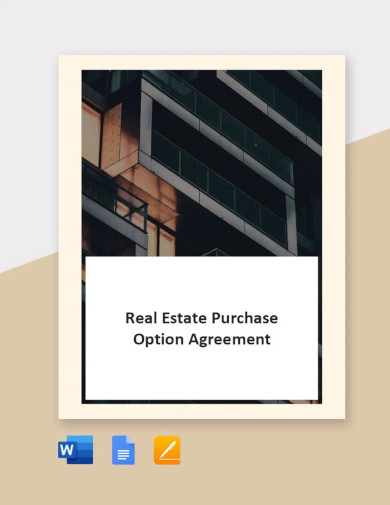 Free Real Estate Purchase Option Agreement Template