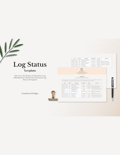 Log Status Template 