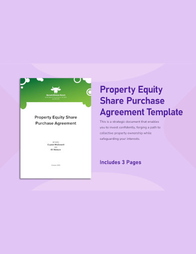 Property Equity Share Purchase Agreement Template