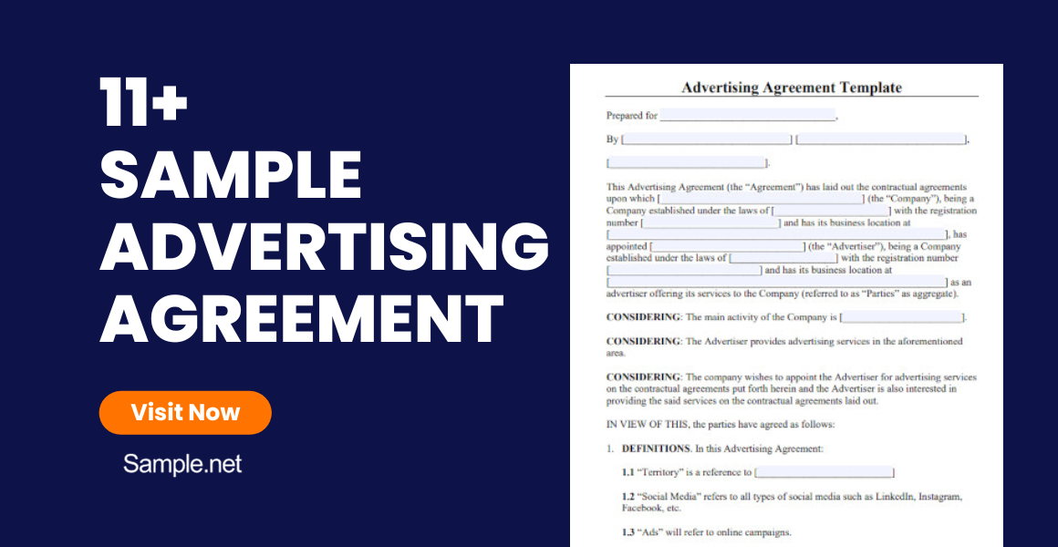 sample advertising agreement