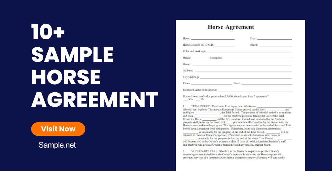 sample horse agreement