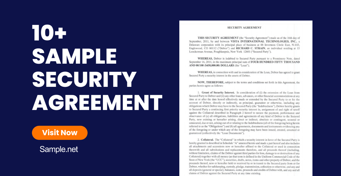 sample security agreement