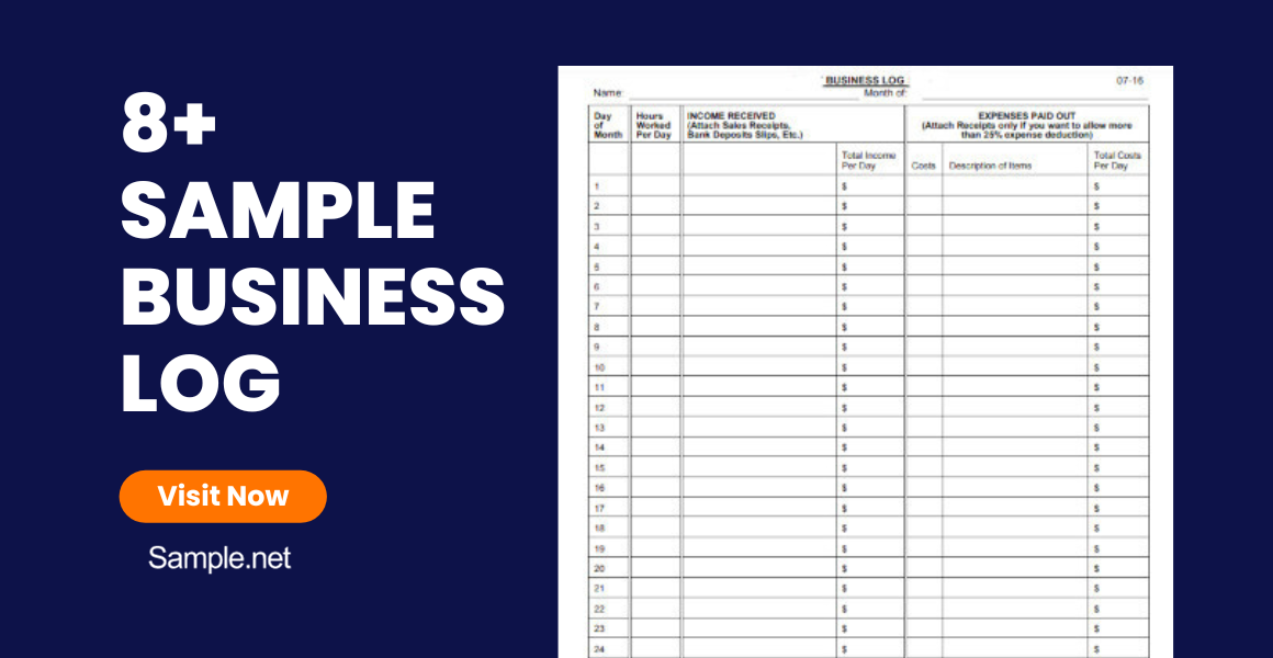 sample business log