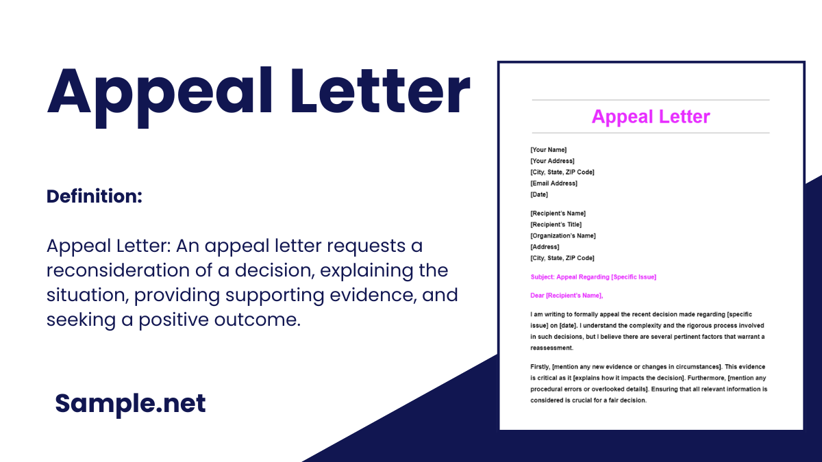 Appeal Letter