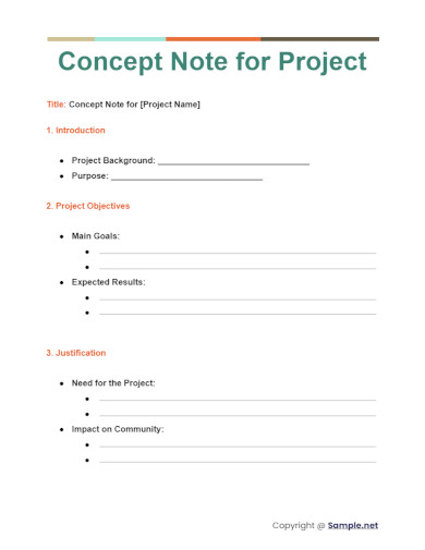 Concept Note for Project