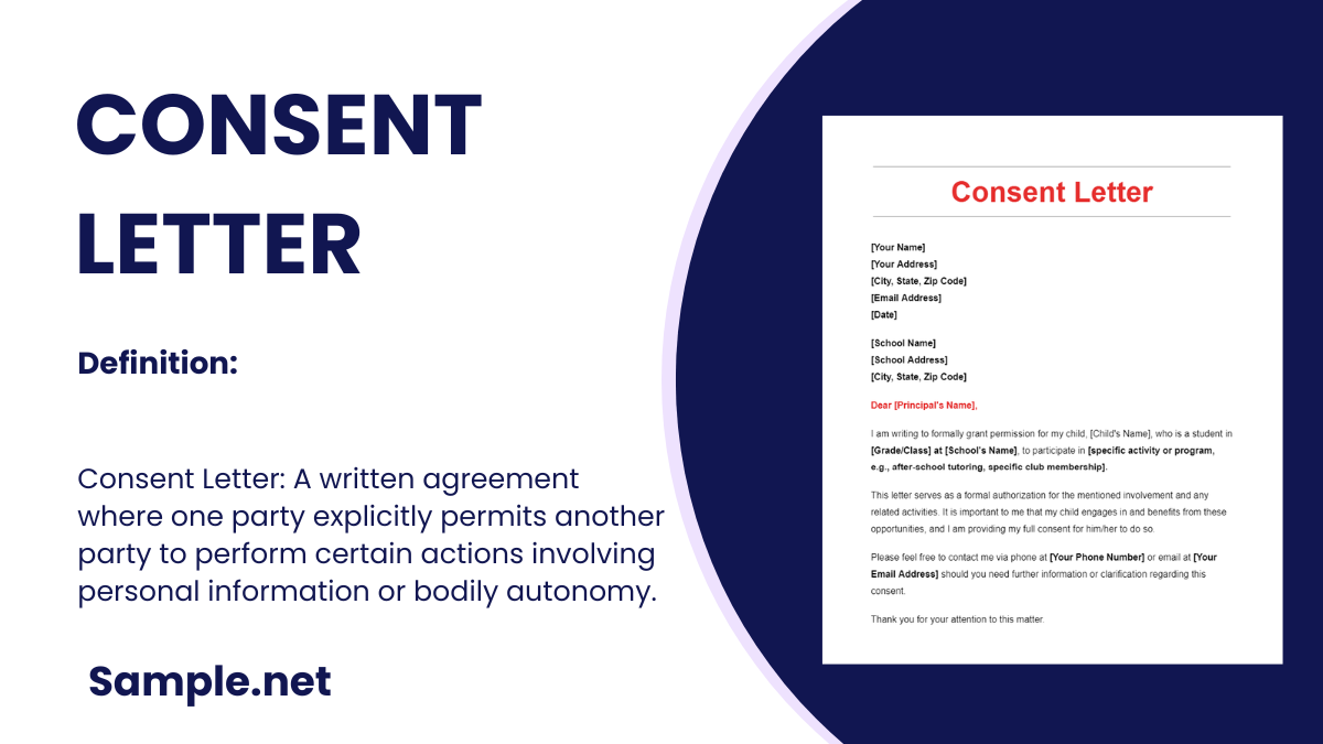 Consent Letter