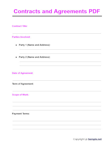Contracts and Agreements PDF