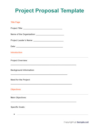 Project Proposal Template