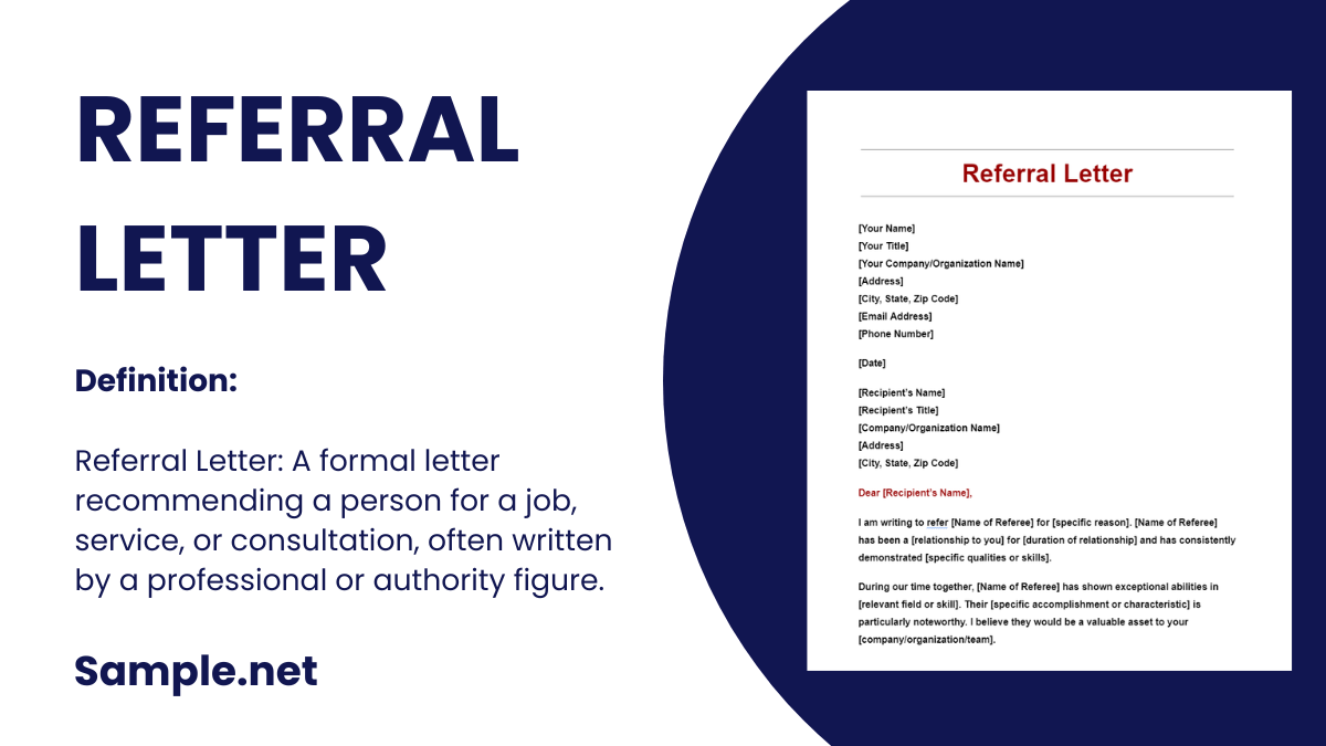 Referral Letter