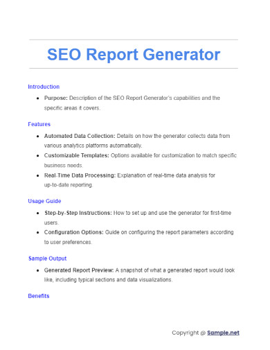 SEO Report Generator