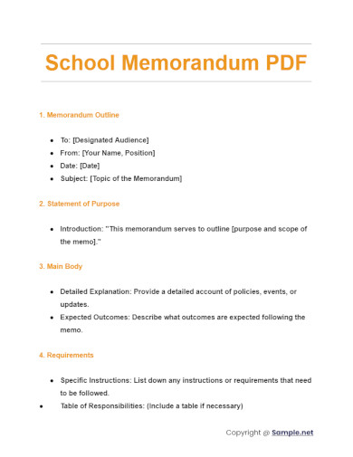 School Memorandum PDF
