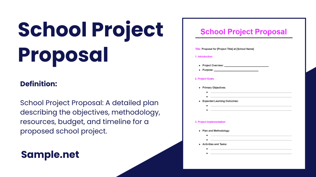 school project proposal