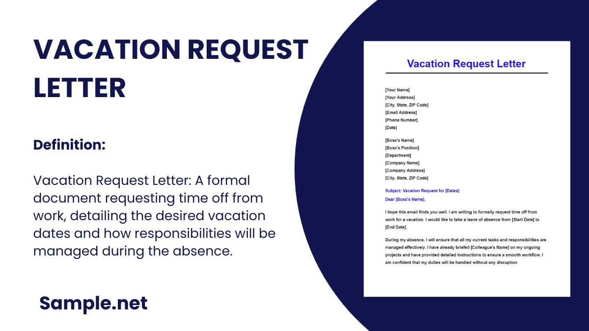 vacation request letter